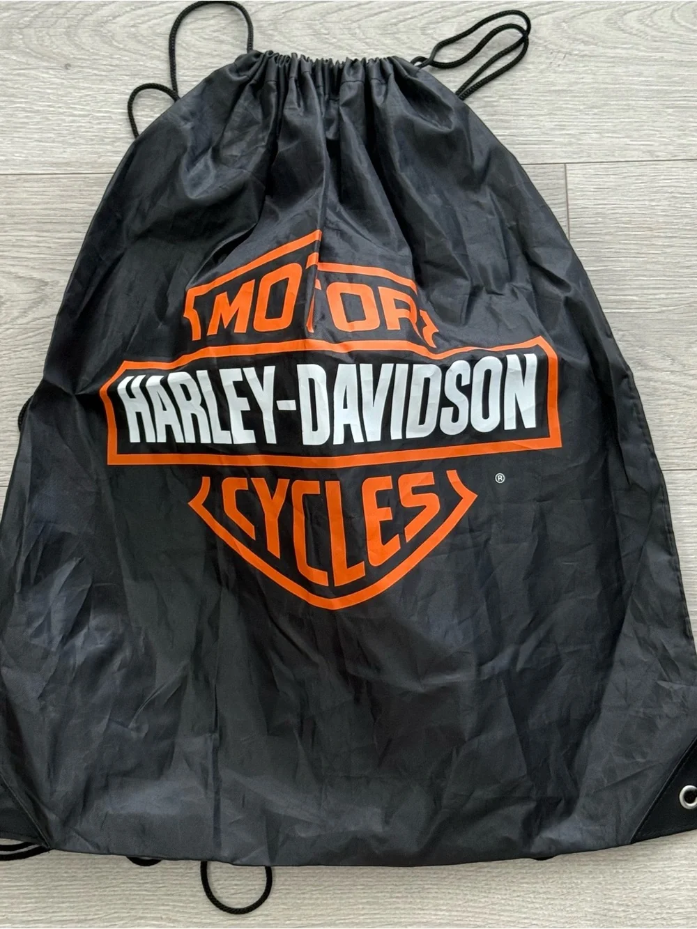 Harley-Davidson Drawstring Back Pack Bag